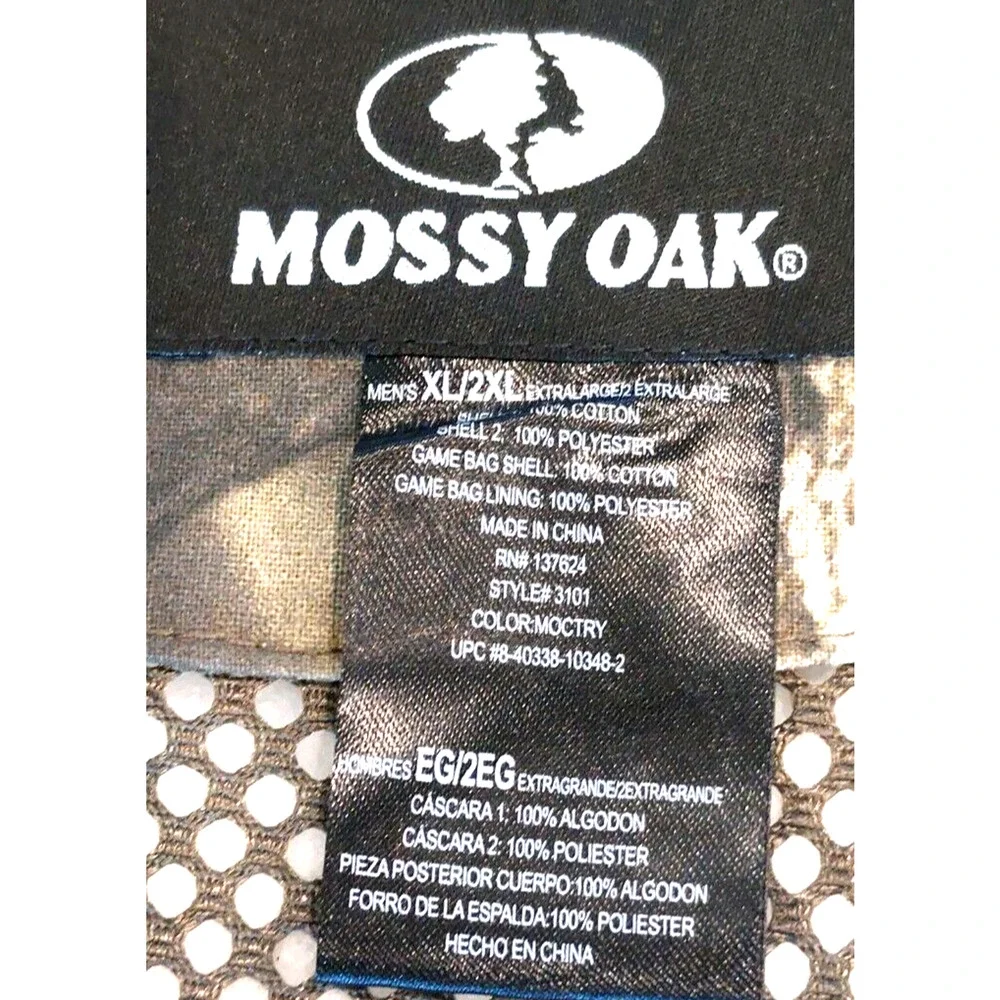 Mossy Oak‎ Dove Vest Lined Game Bag Bird XL/2XL